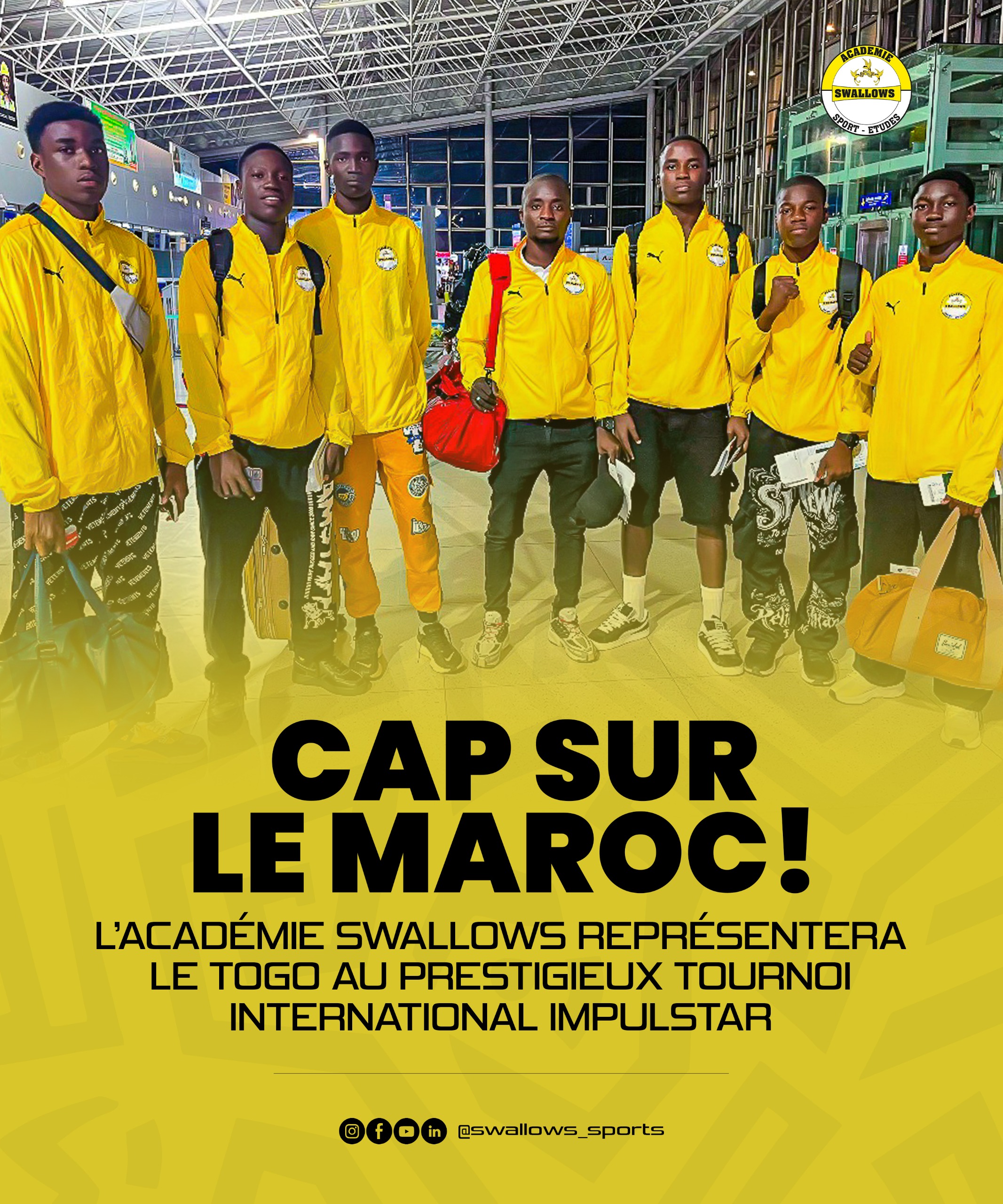 Cap sur le Maroc ! L’Académie Swallows représentera le Togo au prestigieux tournoi international IMPULSTAR